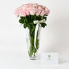 OTTOMAN BOHEMIA VASE WITH ROSES