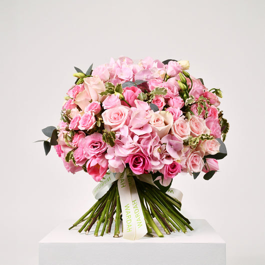 pink flowers, pink arrangement Hand Bouquet