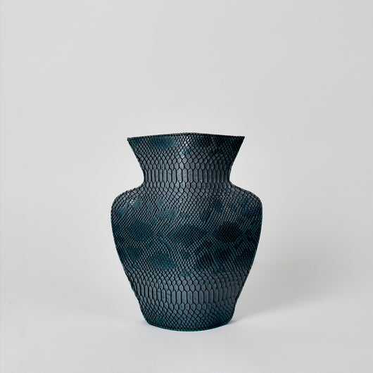  grey leather vase